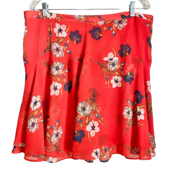 Old Navy Dresses & Skirts - 🍁 Old Navy Multi Layer Sheer Floral Skater Skirt